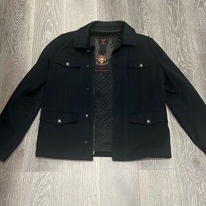 John Richmond Men’s Jacket – Size 56 – Black Quilted Lining